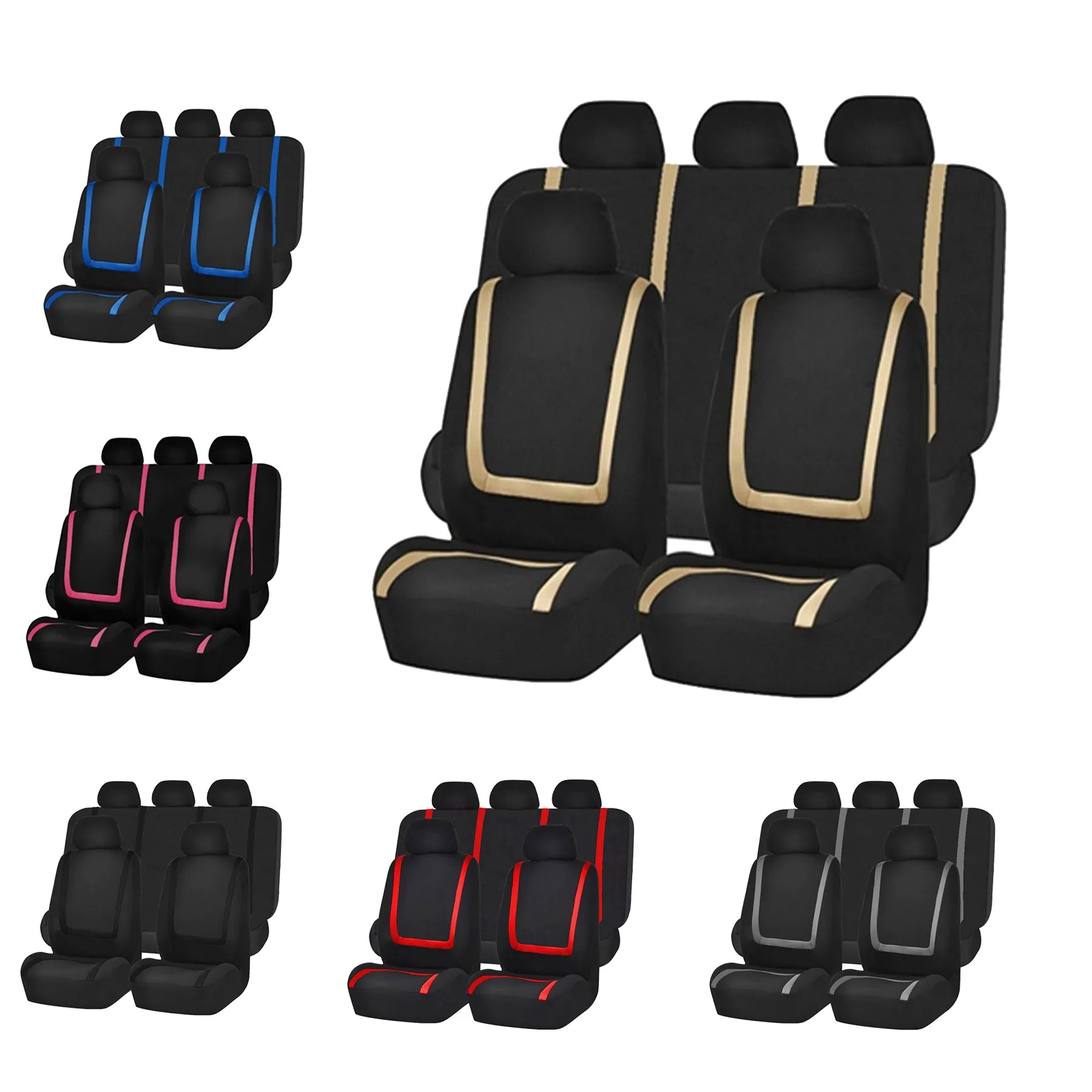 Kaufe 4 Teile/9 Teile/satz Auto Sitzbezüge Für Auto Lkw SUV Van Universal  Protektoren Sitzbezug 9 Farben