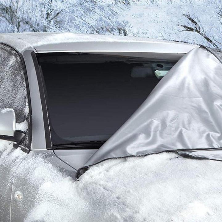 Winter auto Schneedecke Auto abdeckung Windschutz scheibe Sonnenschutz  magnetisch verdickt Autoglas Außen schutz Auto Außen abdeckung - AliExpress