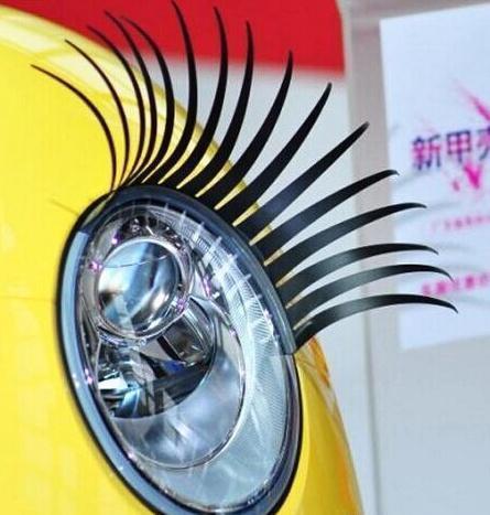YOEBI Auto-Scheinwerfer-Augenbrauen, für,  Auto-Scheinwerfer-Augenbrauen-Abdeckung, dekorative  Scheinwerfer-Aufkleberstreifen,A-Carbon Fibre