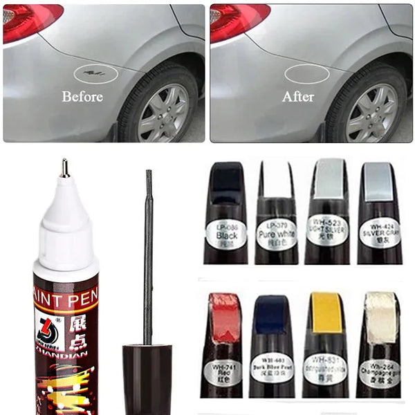 Car paint pen for scratch removal
