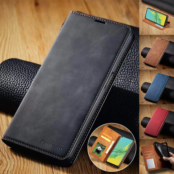 Leather mobile phone protective case for Samsung Galaxy