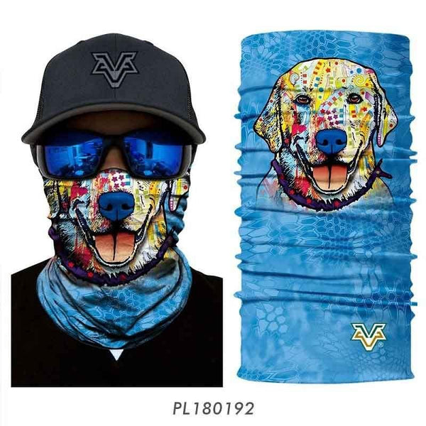 Half face mask bandana with animal motif