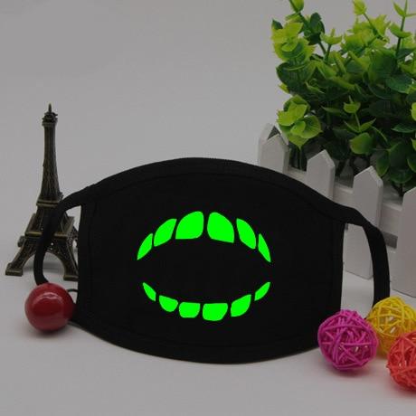 Mouth & nose protection mask that shines in the dark