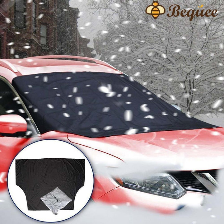Magnetische Auto Windschutzscheiben Schneeabdeckung mit Reflexstreifen  Winter Auto Anti-Icing Frontscheibenschutz