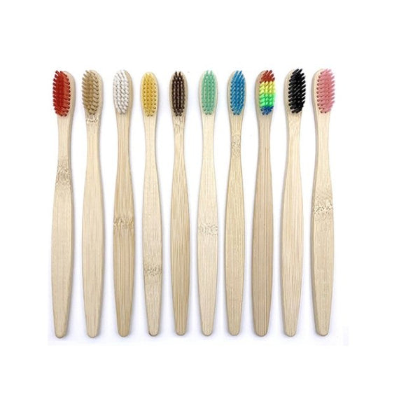Bamboo toothbrushes (10 pieces)
