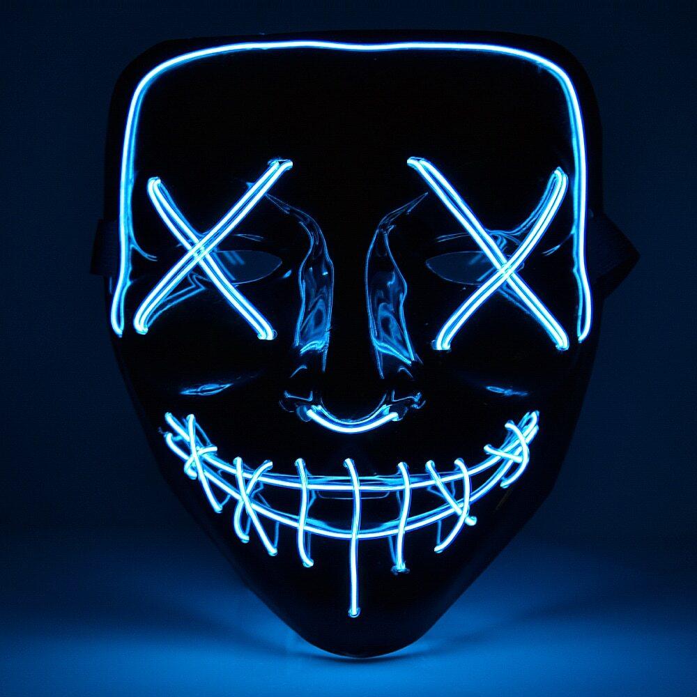 Halloween glowing The Purge LED mask