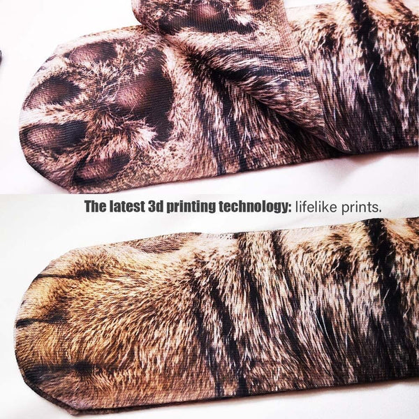 Flurry 3D animal paw socks