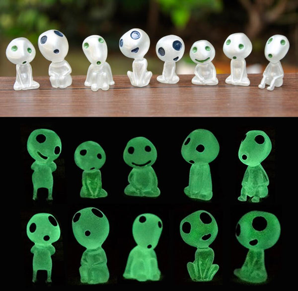 Selbstleuchtende fluoreszierende Wald-Elfen Deko Figuren