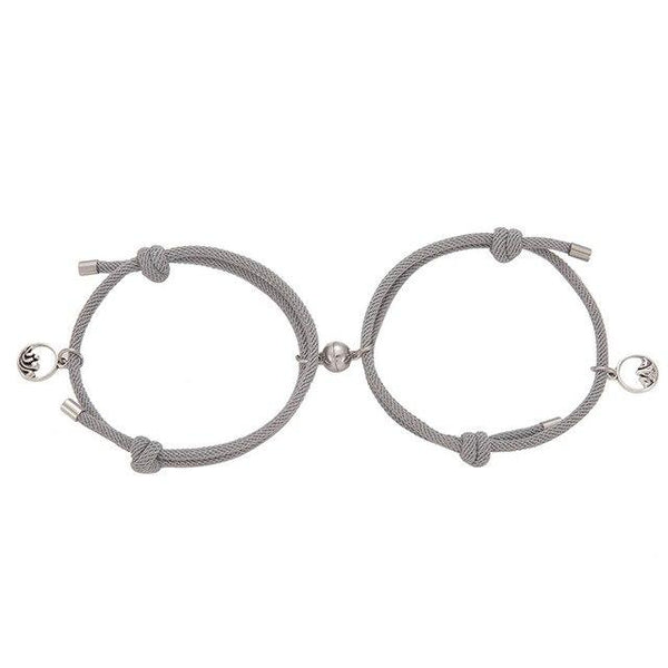 Set of 2 Lovely Magnet Bracelet Couple Friendship
