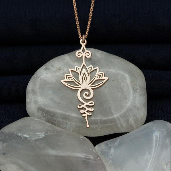 Stylish lotus necklace