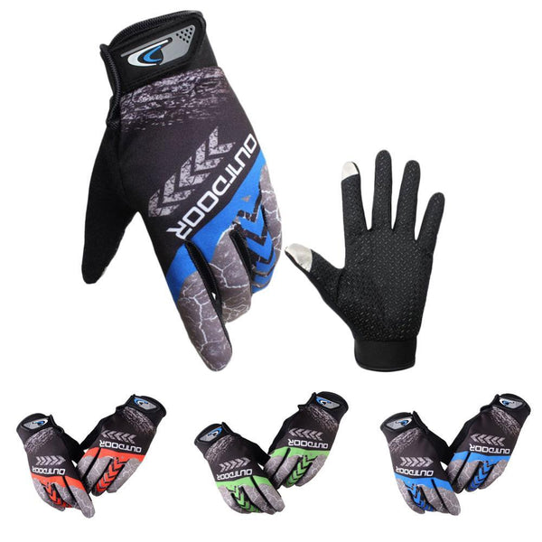 Waterproof, breathable cycling gloves with grip surface