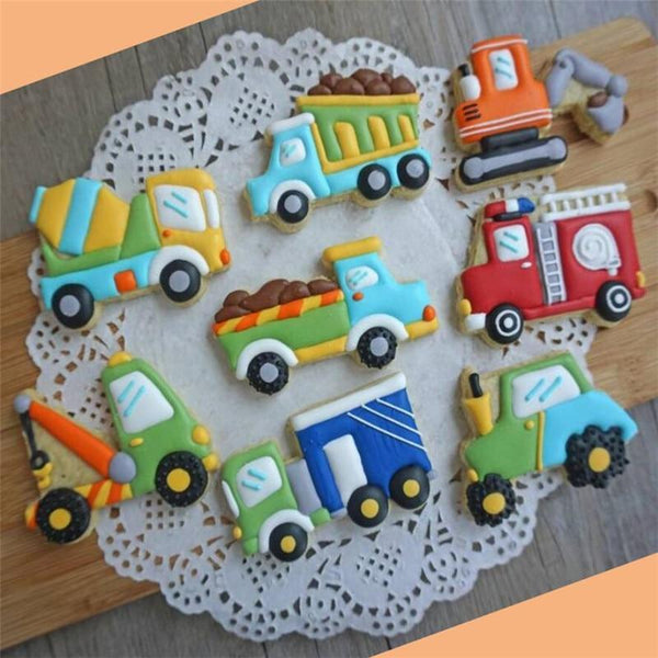 Vehicle cookie cutter set of 8