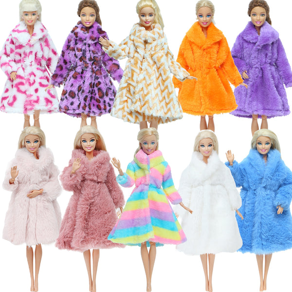 Wintermantel für Barbie Puppe