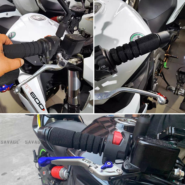 Universal anti-slip motorcycle handlebar hand grips 22mm