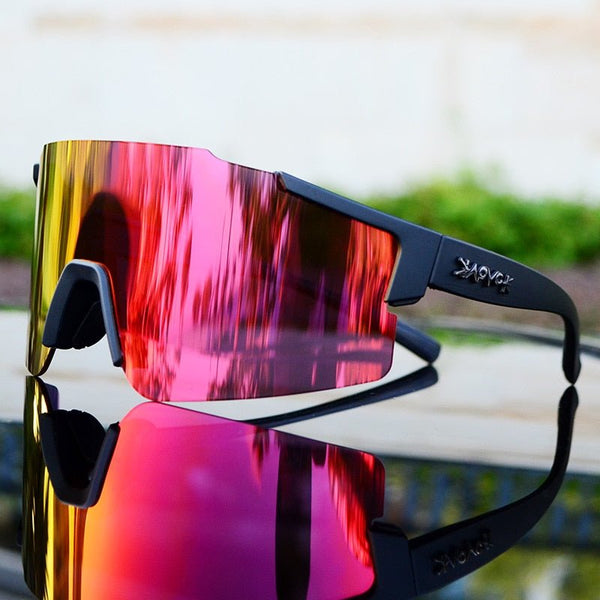 Mirrored bicycle sunglasses