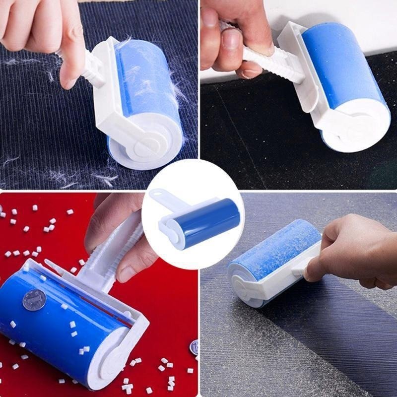 Washable sticky lint roller fuzz remover