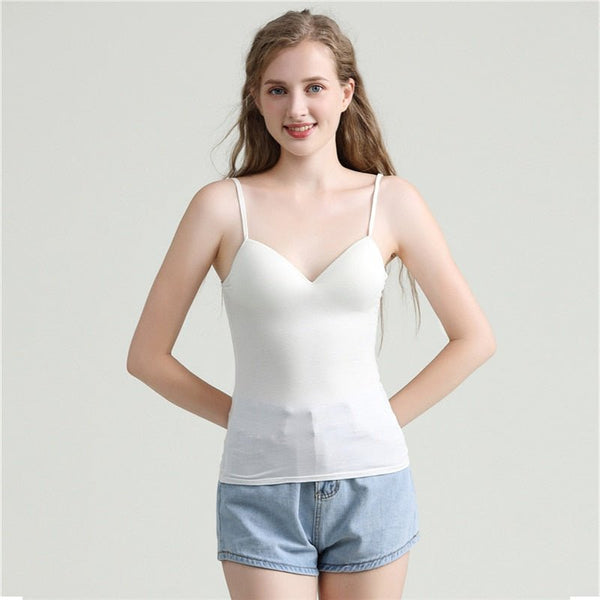Tank top with integrated bra