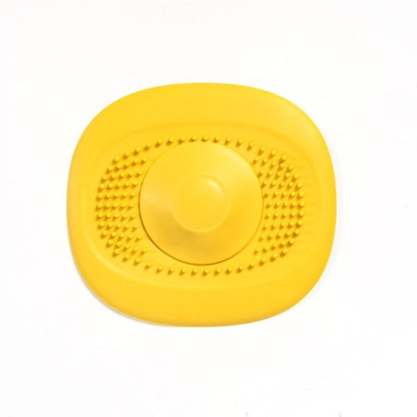 Silicone sink plug with anti-hair filter
