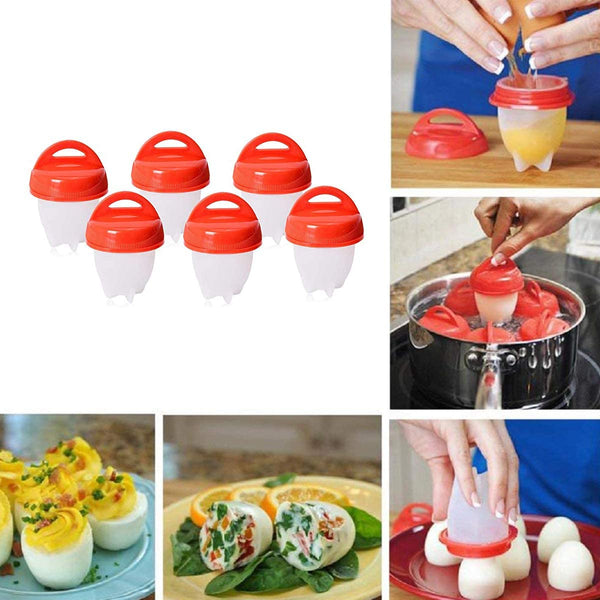 Silicone egg cooker without shell
