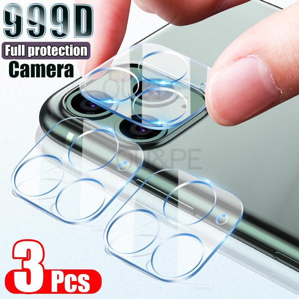 Pack of 3 iPhone camera protectors tempered glass lenses protection