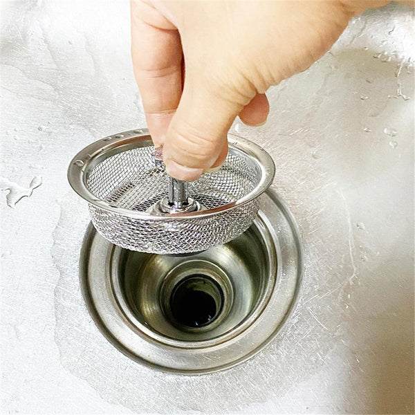 Stainless steel drain strainer for kitchen sink