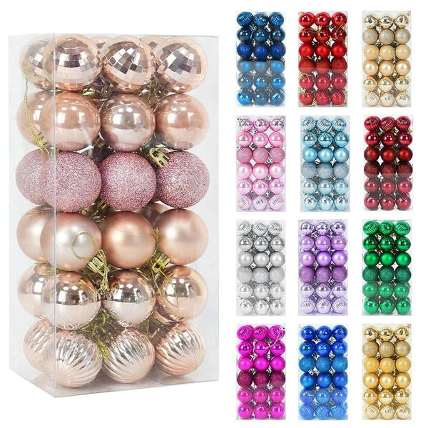 Christmas tree baubles (24 pieces)