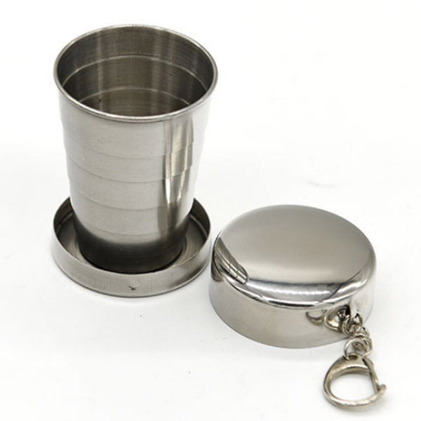 Foldable Stainless Steel Camping Coffee & Tea Cup