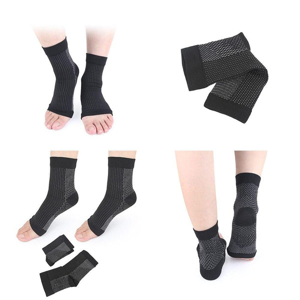 LintWire compression stocking with magnetic properties