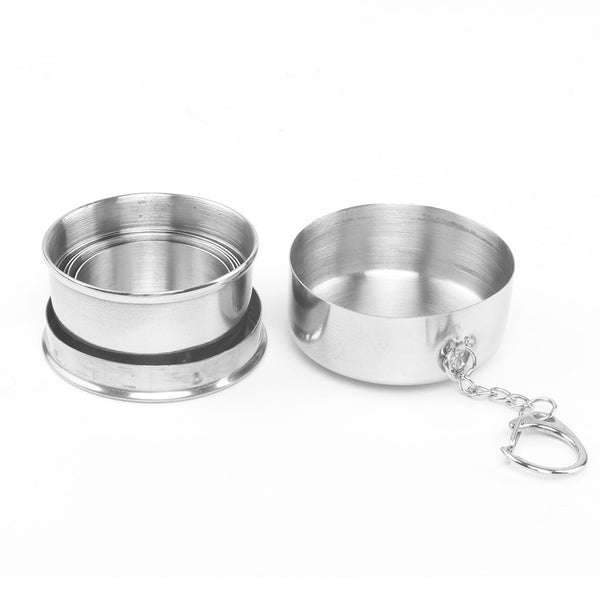 Foldable Stainless Steel Camping Coffee & Tea Cup