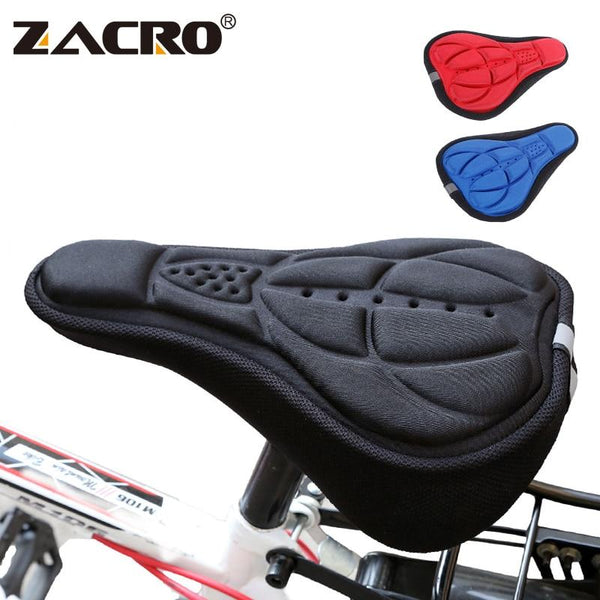 Soft padded bicycle saddle cover