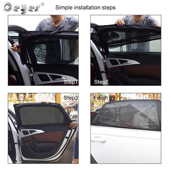 Car window sun protection (2 pieces)