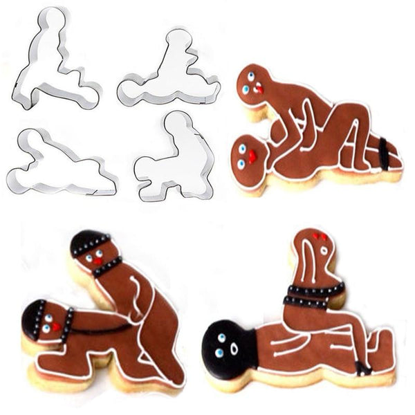 Kamasutra stainless steel biscuit cutter (4 pieces)