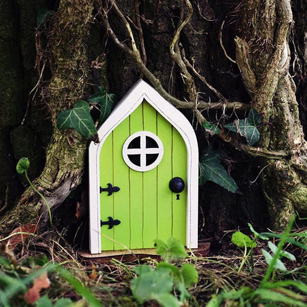 Miniature elves fairies & gnomes door garden tree decoration