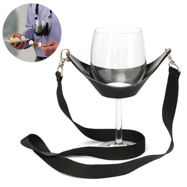 Wine glass holder chain to hang around your neck
