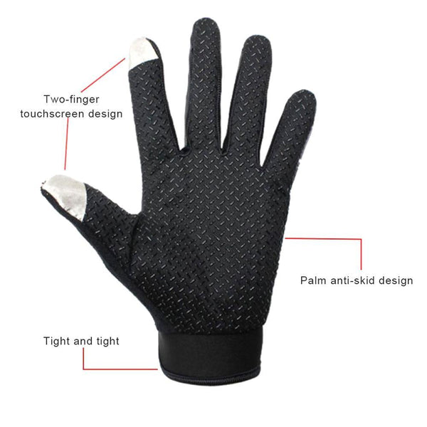 Waterproof, breathable cycling gloves with grip surface