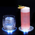 LED coasters for glowing cocktails