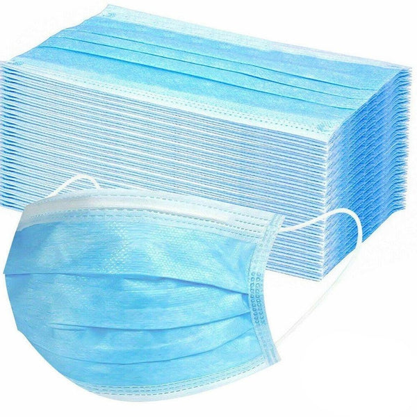 50 disposable breathing masks mouth and nose protection