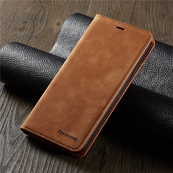 iPhone suede protective case that opens