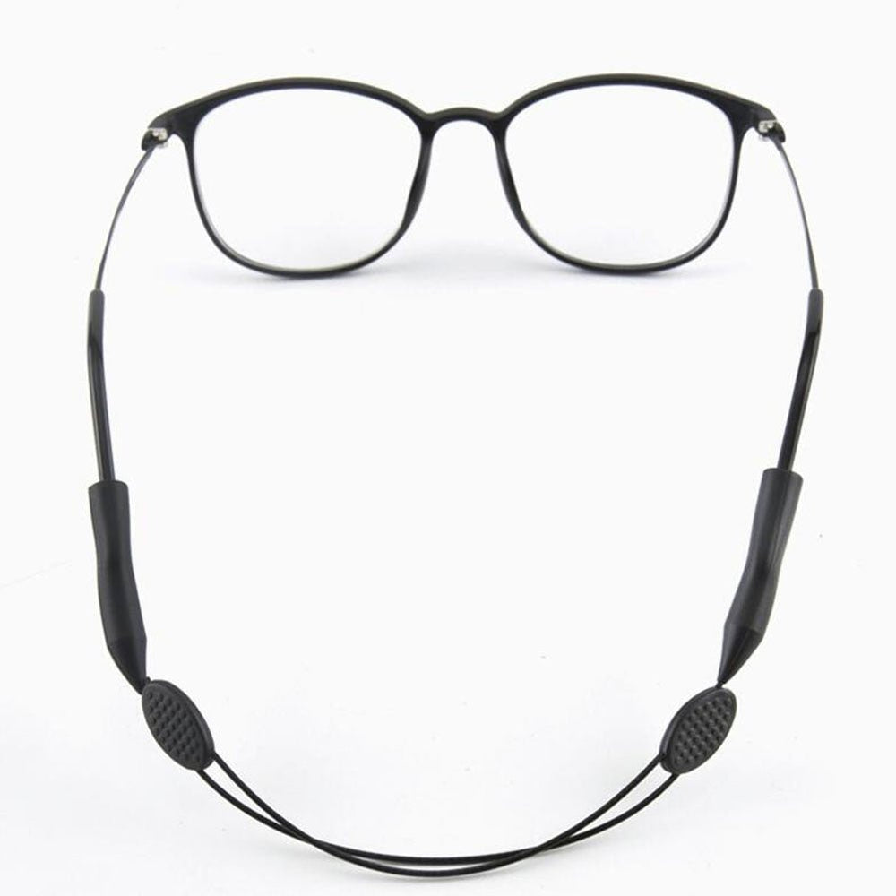 Adjustable silicone glasses holder straps
