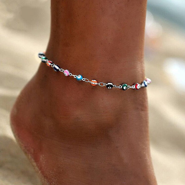 Colorful anklets for women