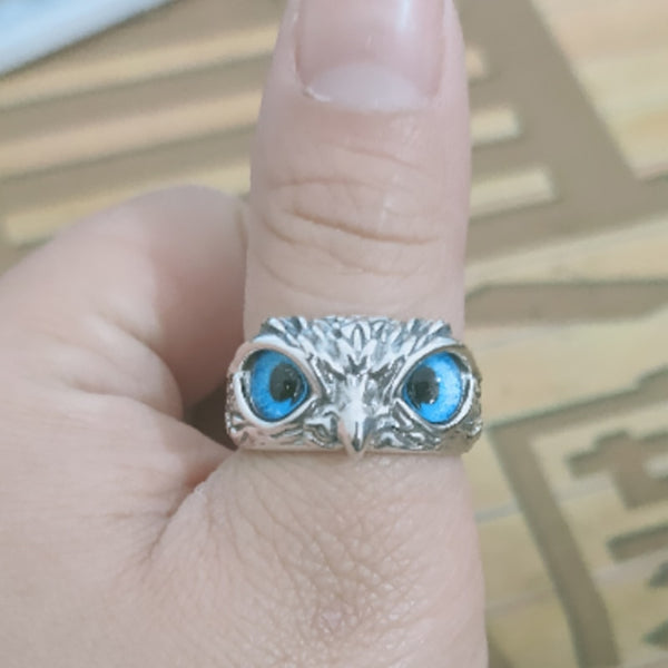 Demon Eye Owl Ring (Adjustable Size)