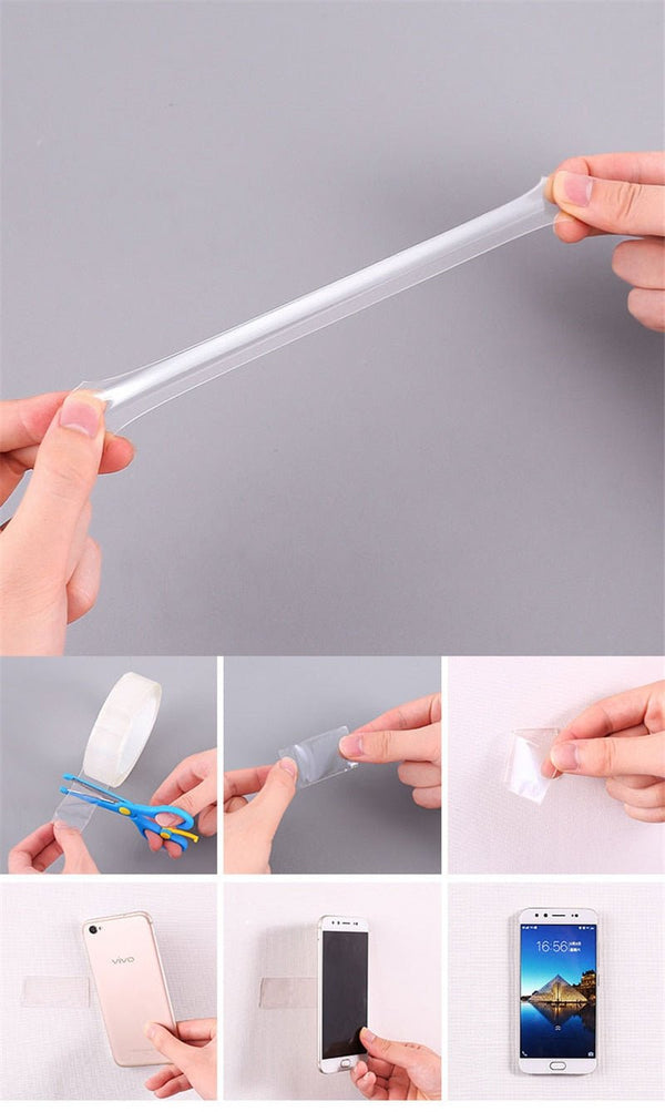 Waterproof all-purpose adhesive tape (stick on both sides)
