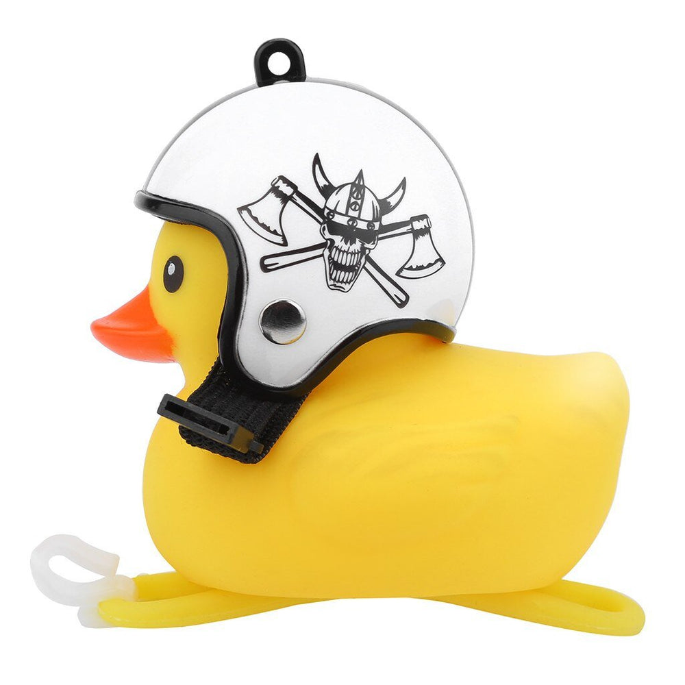 Luminous ducks bicycle bell with helmet