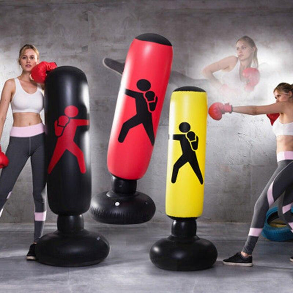 Inflatable punching bag for adults and children