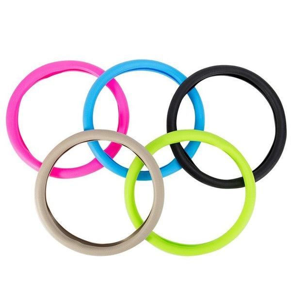 Universal anti-slip car steering wheel cover made of silicone