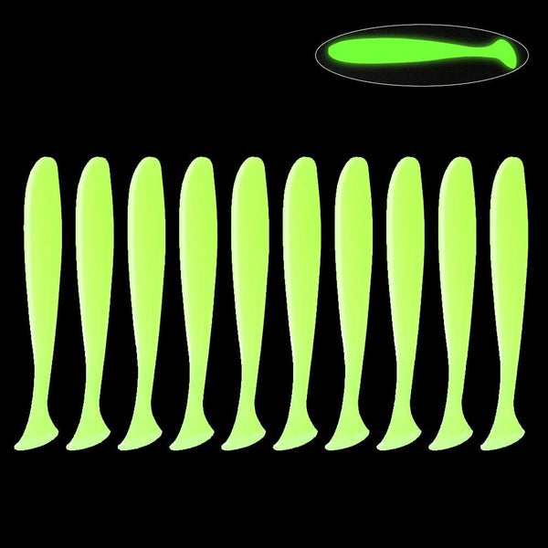 Silicone fishing bait fish (10 pieces)