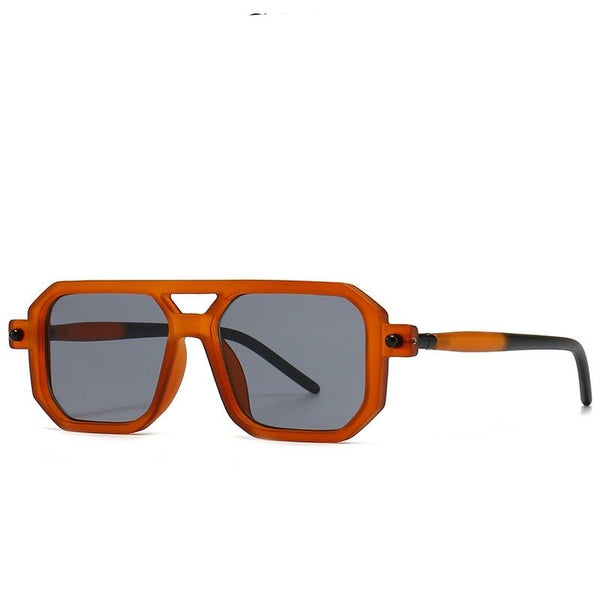 Retro Unisex Sonnenbrille mit eckigen Gläsern