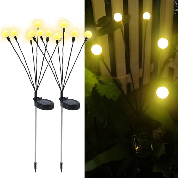 Solar Powered Outdoor Firefly Lights (Pack of 2)