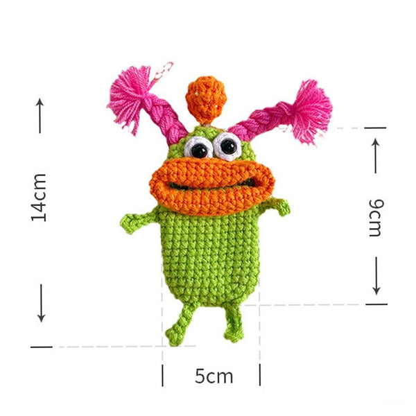 Crochet key case monster