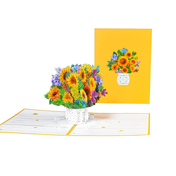 3D Pop Up Flowers Card